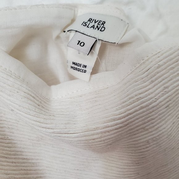 NWT River Island Tie Sleeve Mini Dress with belt - Picture 7 of 7